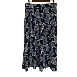 Pine & Co Womens Size 12 Vintage Pleated Silk Skirt Vintage